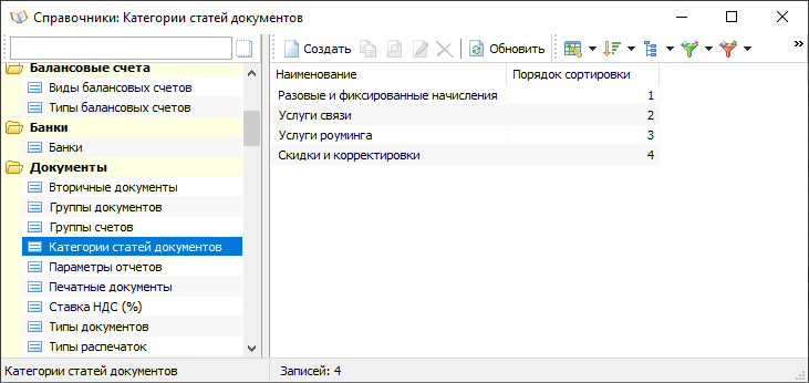 Категории статей документов Категории статей документов